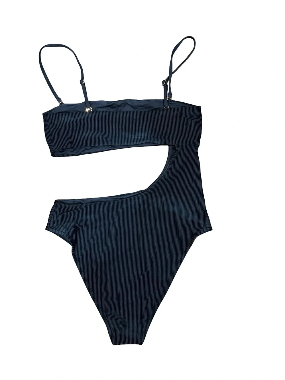 🖤 Frankie's Bikinis Carter Cutout One-Piece Swimsuit Black Size Large